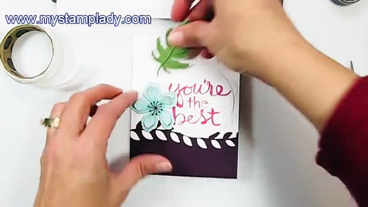 Color Combination For Stamping With The Stampin Up! Botanical Blooms Set