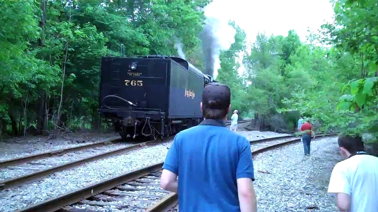 NKP 765 after Derailment 5/29/11 Close up.