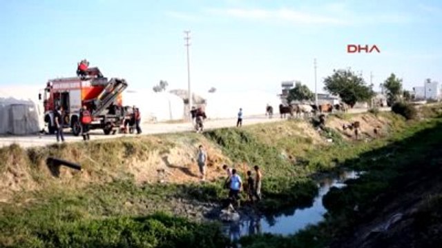 Çamura Saplanan Gebe İneği İtfaiye Kurtardı