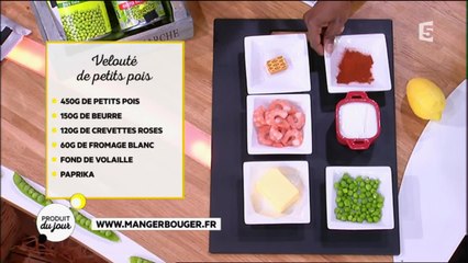 Recette : Velouté de petits pois