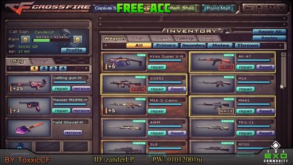 Buy Sell Accounts - Free Crossfire EU Acc _ SFC