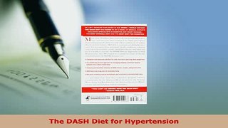 Download  The DASH Diet for Hypertension Read Online