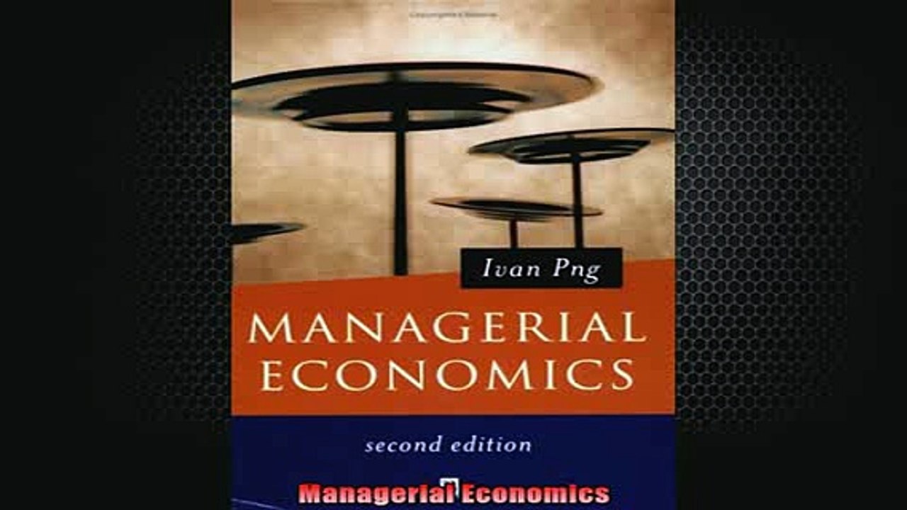 READ book  Managerial Economics Full EBook