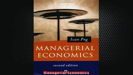 READ book  Managerial Economics Full EBook