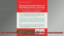 READ book  Financial Justification of Nondestructive Testing Cost of Quality in Manufacturing Full EBook