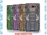 Coque de Stuff4 / Coque pour Sony Xperia M2 / éléphant-8 Pack / Motif Animaux Aztec Collection