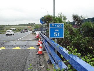 VÍDE: Así es el badén de la M40 en Madrid (2)