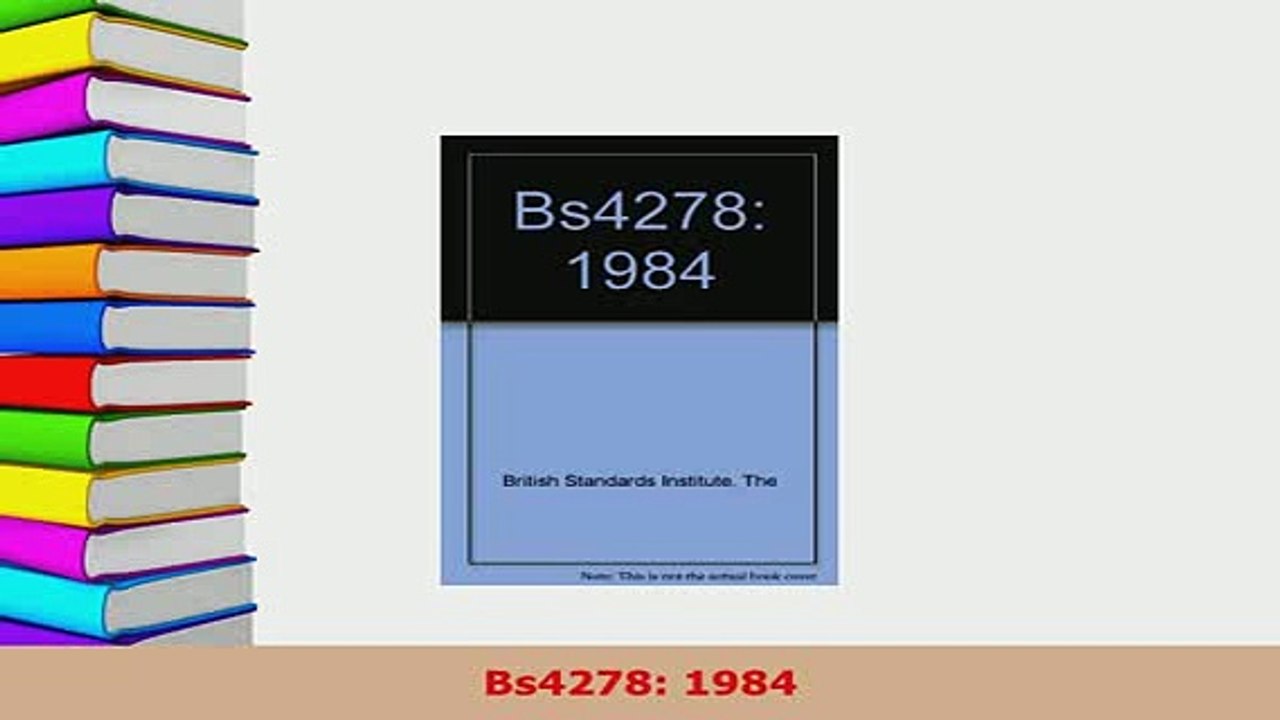 PDF  Bs4278 1984 Free Books