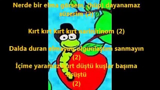 Elma Kurdu Çocuk Şarkısı Dinle,Şarkı Sözleri
