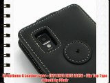 LG Optimus G Leather Case - E971 E973 E975 LS970 - Flip Top Type (Black) by PDair