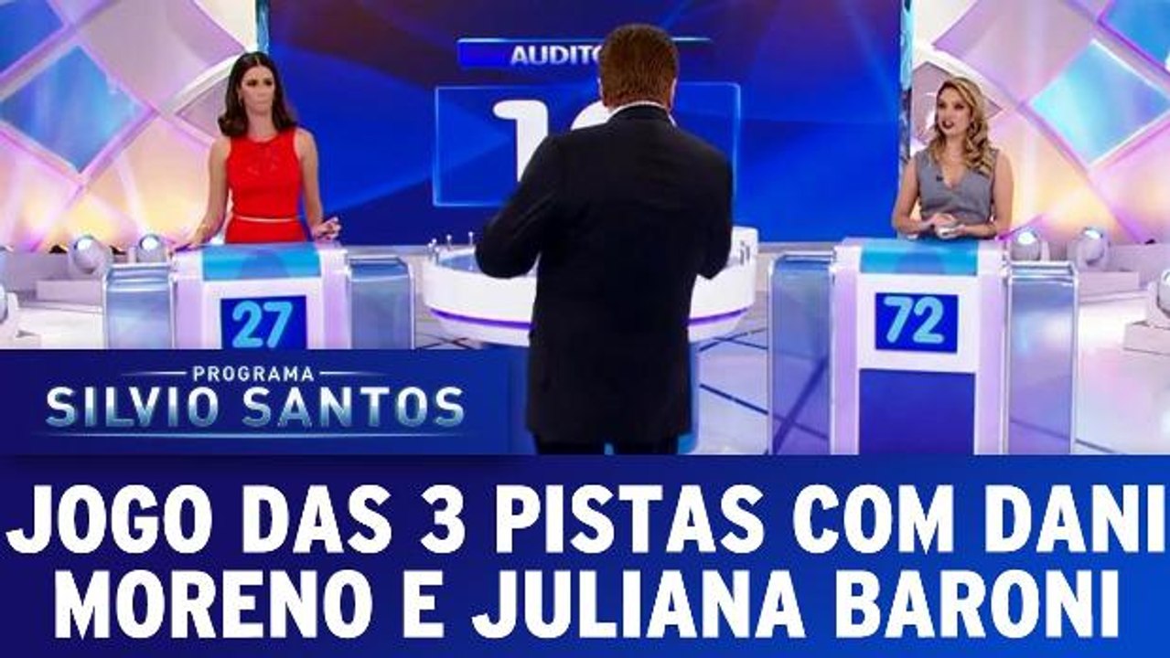 Jogo das 3 Pistas com Dani Moreno e Juliana Baroni