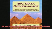 READ book  Big Data Governance Modern Data Management Principles for Hadoop NoSQL  Big Data Full Free