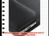 PDair Leather case for Apple New MacBook Air 2010 13'' - Horizontal Pouch Type (Black)