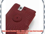 Sony Xperia Z Leather Case - L36H - Book Type (Red Crocodile Pattern) by PDair