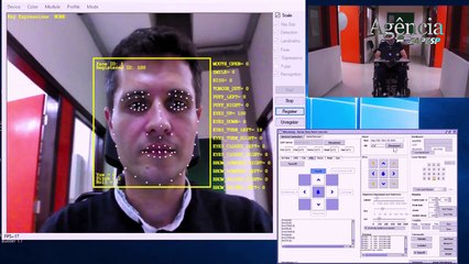 Esta silla de ruedas se controla con movimientos faciales