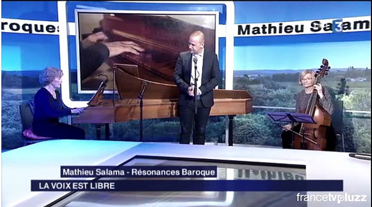 Passage télé Mathieu Salama contre-ténor sur France 3 émission la voix est libre