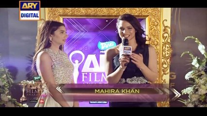 Mahira Khan On The Orange Carpet Of ARY Film Awards 2016