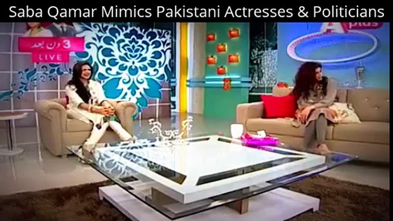 Saba Qamar Mimics Pakistani Actresses & Politicians in a Live Show