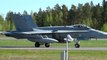 U.S. and Finnish Air Force fighter jets at Kuopio Airport (Finland)