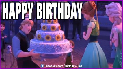 Frozen Happy Birthday Video Card