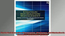 FREE EBOOK ONLINE  Strategic Information Management Challenges and Strategies in Managing Information Online Free