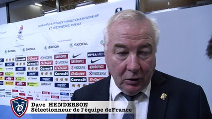 Mondial 2016. Réaction de Dave Henderson après le match face à la Slovaquie