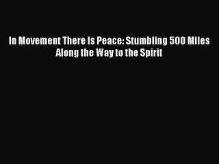Download In Movement There Is Peace: Stumbling 500 Miles Along the Way to the Spirit  Read