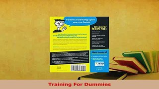Read  Training For Dummies Ebook Free