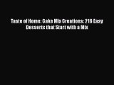 [Read Book] Taste of Home: Cake Mix Creations: 216 Easy Desserts that Start with a Mix  Read