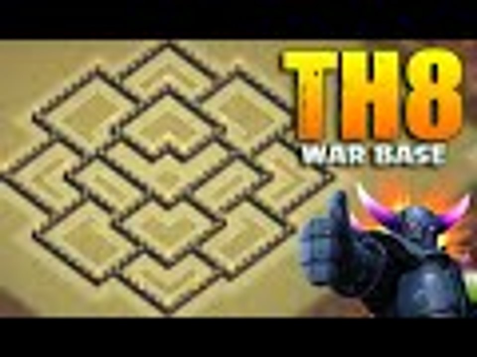 Clash Of Clans - New update - Town hall 8 Th8 War Base Anti Dragon Hog!