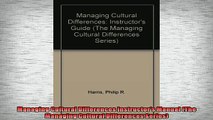 FREE DOWNLOAD  Managing Cultural Differences Instructors Manual The Managing Cultural Differences  BOOK ONLINE