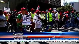 Oakbay workers take to the streets of Joburg