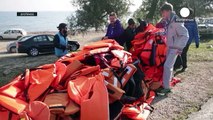 Abandoned life jackets in Lesbos giving new hope to refugees