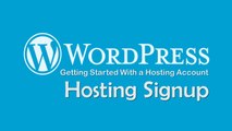 Getting Started With a Hosting Account - Hosting Signup - Part 3