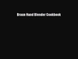 Download Braun Hand Blender Cookbook PDF Online