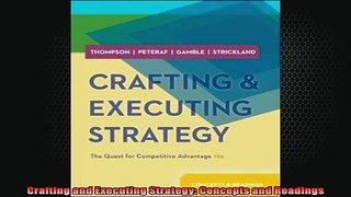 Downlaod Full PDF Free  Crafting and Executing Strategy Concepts and Readings Full EBook