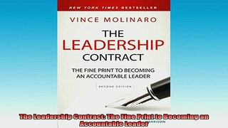 READ book  The Leadership Contract The Fine Print to Becoming an Accountable Leader Free Online