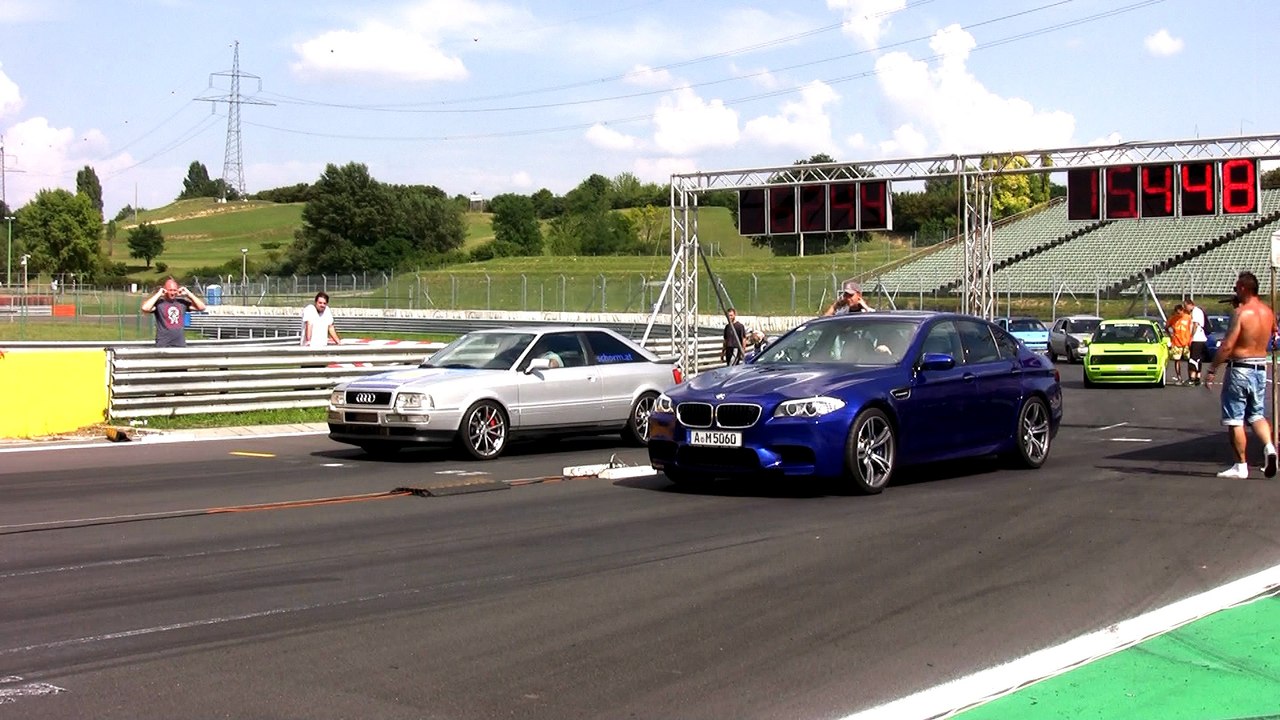 Audi S2 Coupe Turbo 700 HP Vs. BMW F10 M5