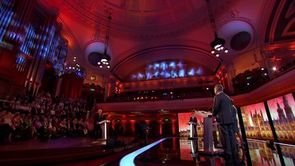 Moment Nigel Farage challenged the audience - BBC News