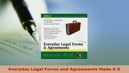 Download  Everyday Legal Forms and Agreements Made EZ  Read Online