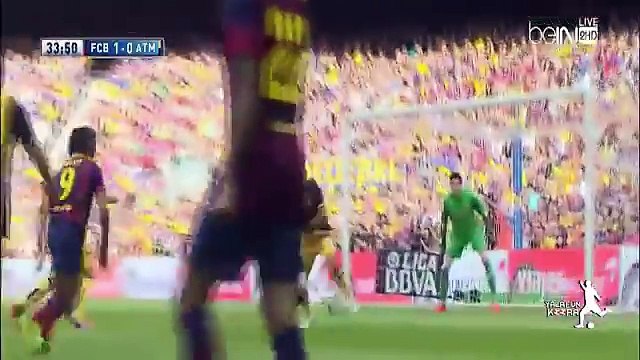 اهداف مباراة برشلونة واتلتيكو مدريد 1 1 2014 5 17 وتتويج اتلتيكو بلقب الدوري تعليق رؤوف خليف HD‬