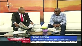 KTN Morning Express: Newspaper Review 26th April 2016