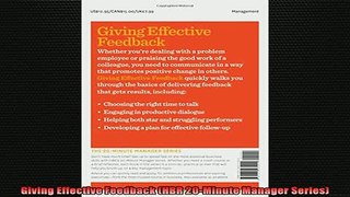 READ FREE Ebooks  Giving Effective Feedback HBR 20Minute Manager Series Free Online