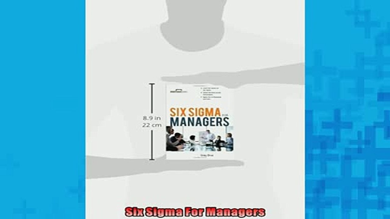 FREE DOWNLOAD  Six Sigma For Managers READ ONLINE