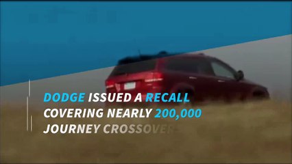FCA Recalls 200000 Dodge Journeys over block heater troubles