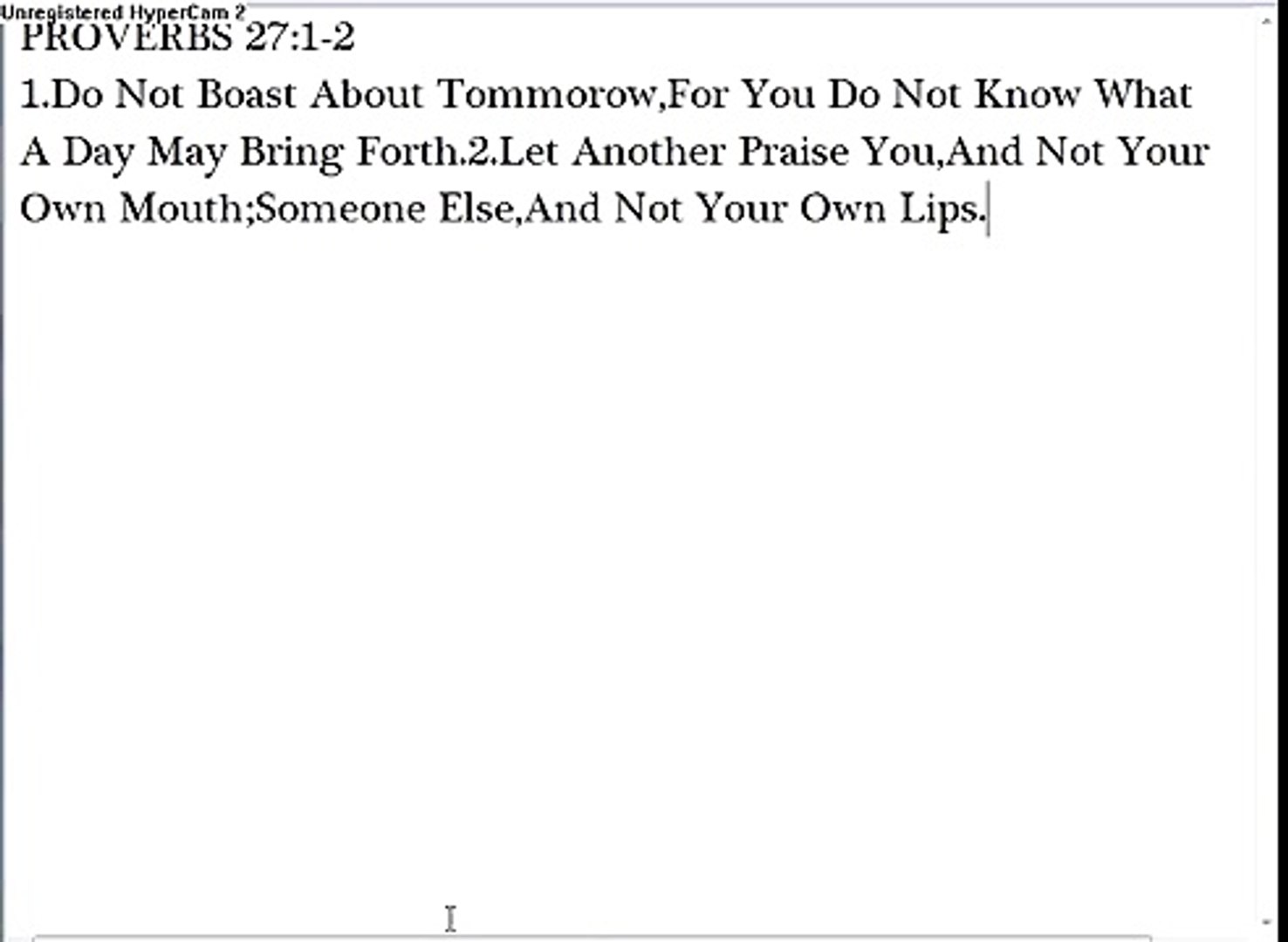 Proverbs 27 Video Dailymotion