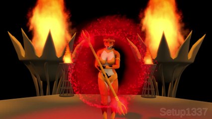 Fire Princess Dance 3D animation | SFM Furry techno music video (60 FPS)