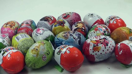 Oua cu surprize Kinder cu jucarii  Masa i Medved, Dora Poznaje, Peppa Pig, Minnie Mouse