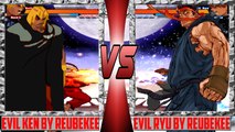 [Mugen 1.1 HD] Evil Ken (Reubenkee) vs. Evil Ryu (Reubenkee)