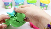 Peppa Pig Play Doh Stop Motion Make George Dinosaur and Pony Play Dough Peppa Pig Animation Video